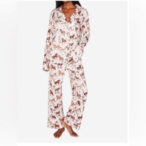 SHOW ME YOUR MUMU classic horses pajamas set in country horses jersey